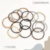 JASVERLIN 2mm Light Blonde Elastics Hair Ties, Thin Ponytail Holder Hairtie for Women Girls Kids Fine to Medium Hair, No Pull No Damage Stretchy Rubber Band Hair Accessories 80 Pcs (Light Blonde)
