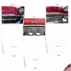 The Best Card Company 10 Assorted Thank You Notes Box Set 4 x 5.12 Inch with Envelopes (10 Designs, 1 Each) CAR AND GRILLE: 10 Assorted Thank You Note Cards w/Matching Envelopes. M2120