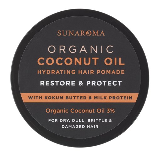SUNAROMA Organic Coconut Oil Hair Pomade, 5.5 oz.