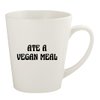 Knick Knack Gifts Ate A Vegan Meal - 12oz Ceramic Latte Coffee Mug Cup