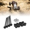RC Screw Kit, Steel Screws and Nuts Plastic Bushing RC Hardware Screw Kit for Wltoys 144010 144002 124016 124017 RC Cars