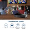 ATEN VS182A HDMI Splitter 2 Out 2-Port 4K 1 in Connect PC Camera DVD Media Player in Up to 2 HDMI Displays Projector Monitor TV Out - Up to 4096 x 2160/3840 x 2160 60Hz - Metal