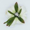 Peony Flower Hair Clip Hanfu Hairpin Bridesmaid Pin up Flower Brooch Party Wedding Decor (one size, white)
