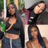 Nvnvdij U Part Wigs Human Hair Wigs For Black Women Brazilian Straight Human Hair Wigs 180% Density Glueless Natural Color U-part Wigs (26inch)