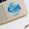 100pcs Circle Decals,It's No Use Going Back to Yesterday Because I was A Different Person Then Labels Stickers with Quotes for Laptop Envelope Seals Jar Water Bottles Goodie Bags Packaging 1.5in