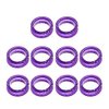 Cafurty 10 PCS Barber Hair Shears Scissors Finger Rings suit for Hairdressing Barber Scissors (Purple)