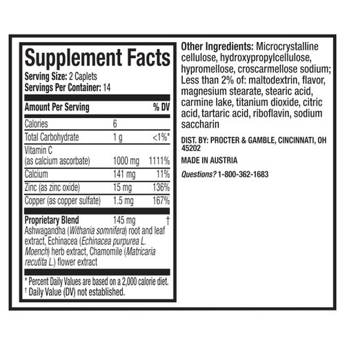 Super C Nighttime Daily Supplement to Rest and Replenish with Vitamin C, B Vitamins, and a Blend of Quality Herbal Extracts, Coated to be Easy to Swallow, from The Makers of Vicks, 28 ct