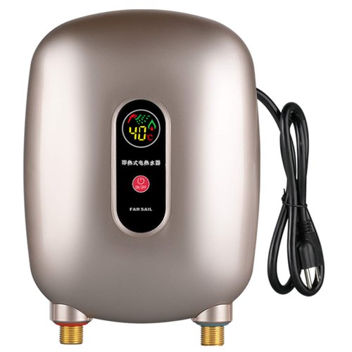 110V 3000W Mini Instant Electric Tankless Hot Water Heater for Shower Kitchen Washing Faucet Home Bathroom Heating System