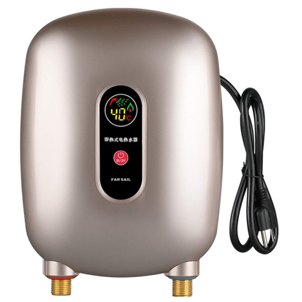 110V 3000W Mini Instant Electric Tankless Hot Water Heater for Shower Kitchen Washing Faucet Home Bathroom Heating System