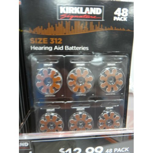 Hearing aid Batteries Size 312 1.45 Volt Mercury Free