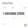 Desert Cactus Arizona State University Sun Devils ASU Name Logo Vinyl Decal Laptop Water Bottle Car Scrapbook (8 Inch Sticker)