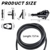 AUCELI Windshield Washer Hose Kit 22 Pcs Set, 4M Washer Fluid Hose, 6 Pcs Hose Connectors, 2 Fan Nozzles, Connect Car Water Pump and Nozzles Suitable for Most Car Windshield Fluid Tubing