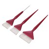 3Pcs Hair Coloring Brush, Hair Bleach Tinting Brush, Hair Color Brush Non Slip Handle Comfortable Hand Feeling Hair Tint Dye Brush Hair Dye Tools for Salon Home
