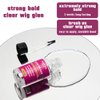 Clear Wig Glue 1.7oz/50ml with Wig Band, Wig Caps |Swimming Allowed| Waterproof Extremely Strong Hold Lace Glue for Wigs, Wig Installation Glue Kits (1.7oz Wig Glue kit)