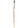 Tammy Taylor Kolinsky Sable Brush | Real Sable Hair | Professional Salon Quality Flat Oval Acrylic Nail Brush | Easy to Clean | Durable Wood Handle with Slanted Tip | Medium