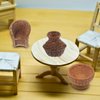 Operitacx 12Pcs Dollhouse Basket, Mini Woven Baskets with Handles, Miniature Willow Basket for Crafts, Landscape Photography Props, Dollhouse Accessories