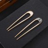 Lurrose 2pcs Hair Sticks Vintage Metal Hair Pins Moon Elegant Hair Chopsticks U Shaped Headdress Hair Styling Accessories for Woman Girls