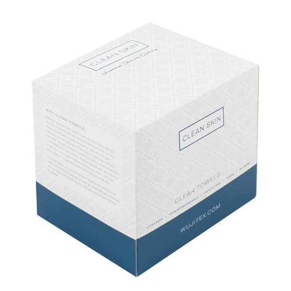 DRHDYYB Clean Skin Clean Towels - Biodegradable, Dermatologist-Approved Facial Towels, 50 Sheets per Pack, Ideal for Sensitive Skin