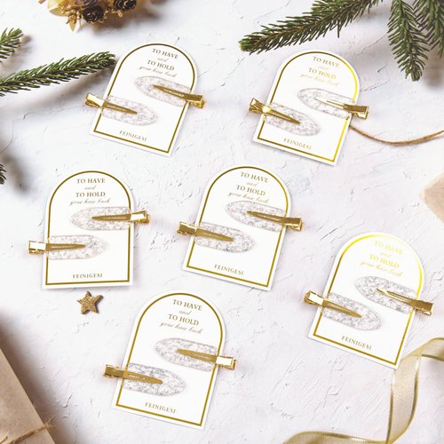 No Bend Hair Clips 12PCS/6Cards Sliver Bridesmaid Creaseless Hair Clips Glitter Bridesmaid Hair Clips Hair Setting Clips for Bridesmaid Gift Proposal Box Makeup Styling Sectioning