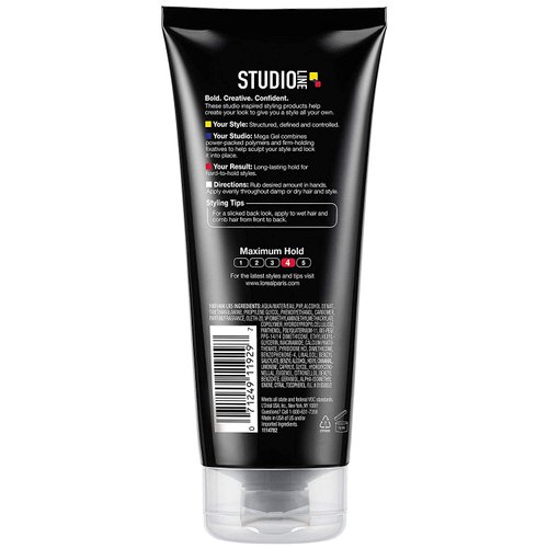 L'Oreal Paris Studio Line Mega Hair Gel, 6.8 Fluid Ounce Pack of 3