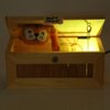 Kudoo Surprise Box, Wooden Useless Box, Stress-Relief Box Toy Don't Touch Useless Box Leave Me Alone Machine for Home Desk Office Desk Stress-Release Creative Gift Tiger Toy Gift for Xmas, default