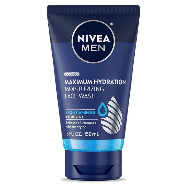 Nivea Men Max Hydration Moisturizing Face Wash, 5 Ounces (2 Packs)