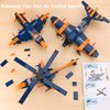 COGO MAN Creator 3in1 Jet Plane to Helicopter orSpeed Bomber Fighter Educational Toy Building Kit，Top STEM Gift for Boys and Girls 6 Plus Years Old 248pcs