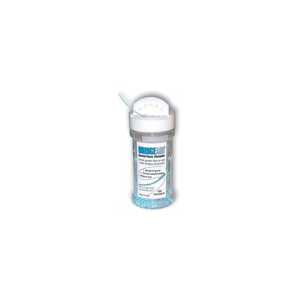 BridgeAid Dental Floss Threader Bottle 150, 3 Pack