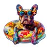 Wooden Dog Puzzles - Unique Shaped Wooden Jigsaw Puzzles for Adults and Kids - French Bulldog Wooden Puzzles - Christmas Birthday Gifts for Adults Kids - Puzzle Toys - 110pcs