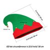SATINIOR 2 Packs Christmas Elf Felt Hat Santa Elf Hats Jingle Bells Xmas for Kids Adults Holiday Theme Photos Props Christmas Party