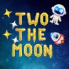 Two The Moon Balloons, Gold Mylar Outer Space Theme Party Banner Sign, Rocket Spaceship Astronaut Balloons For 2nd Birthday Party Supplies, Baby Kids Second Birthday Party Decorationns