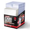 Semi Rigid Card Holders – 100 Card Holders for Trading Cards and 100 Penny Sleeves - 200 Bundle – Baseball Card Sleeves - Baseball Card Protectors - 3-5/16" x 4-7/8" Including 1/2" Lip