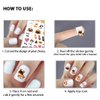 WIRESTER 8 Sheets of Nail Art Stickers Decals, Self-Adhesive Nail Decals for Women Kids Girls Nails Decorations - Dogs (Cute Dog Face, Lovely Dog, Dog Paws, Bones, Woof, Heart)