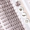 Brown Lash Clusters Wispy Eyelash Extensions Natural Look Individuals Lashes C Curl DIY Cluster Eyelashes 252 Pcs Left & Right Paired Dark Brown Cluster Lashes by Mavphnee