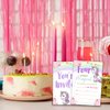 Qlnuk Unicorn 4th Birthday Invitations Four Ever Magical Unicorn Girl Forth Birthday Invites With Envelopes Set of 20