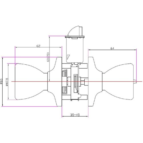 Design House 728675 Terrace 6-Way Universal Privacy Bed and Bath Door Knob Satin Nickel