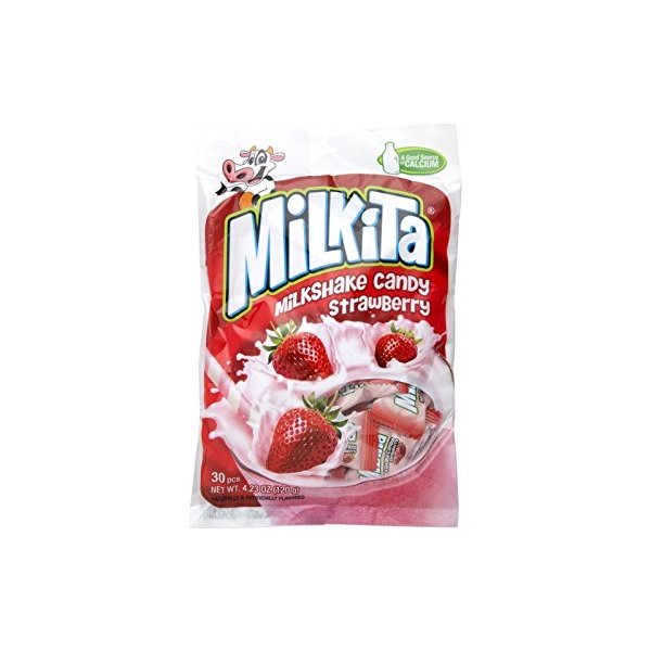 Milkita Chewy Strawberry Milk Candy 4.23 oz