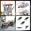 Sitodier Military Base Building Toy for Boys, 489 pcs Army Defence Base Guard Tower Station Building Blocks Set for Kids 6 7 8 9 10 12 14 Years with Mini Weapons & War Accessories