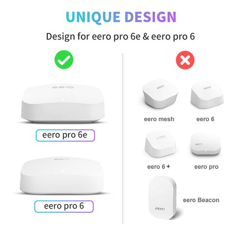 3Pack Wall Mount Holder for eero Pro 6e/Pro 6 Mesh Wi-Fi System,Outlet Wall Mount Stand Bracket for eero Pro 6e tri-Band Mesh,Wall Bracket for eero Pro 6 Extender Router Wire Organizer[Upgraded]