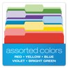 Pendaflex 84370 File Folders with Erasable Tabs, 1/3 Cut Top Tab, Letter, Assorted (Pack of 30)