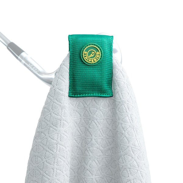 Stripebird - Magnetic Clip for Any Towel (Green) - Highest Strength Magnet - Golf Towel Magnet - Magnetic Golf Towel - Removable from Towels - Magnetic Golf Towel Clip - Magnetic Golf Towels for Men