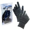 GliderGloves W15-9540M-BLCK-L Mens Texting Gloves. Warm Smartphone Gloves with Anti-Slip Grip, Insulated Layers & Full Hand Conductivity. Winter Style Black Touch Screen Gloves Women, Touchscreen Gloves Men
