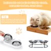 12 PCS Cat Bowls Whisker Friendly, Shallow Wide Flat Cat Food Bowls Stainless Steel,Metal Cat Dishes Whisker Fatigue Relief,Replacement Basic Cat Plates for Elevated Stand,Dishwasher Safe…
