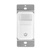 Maxxima Occupancy Vacancy Motion Sensor PIR Wall Switch, 3-Way or Single Pole Wall Plate Included, Commercial or Residential, 120-277V