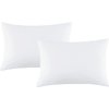 Youth Pillowcase 16" x 22" Size Pack of 2 Pieces Kids Travel Pillow Cover Envelope Closure 500 Thread Count 100% Egyptian Cotton & Hypoallergenic Fits Pillows Sized 12x16, 13x18 or 14x19 White