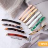 KIKOOD Bobby Hair Clips French long Barrettes Geometric Polished Tortoise Shell Hair Barrettes Clamps Hair Accessories for Women Girls Wedding Bridesmaid Valentines Day Party Birthday, 11pcs