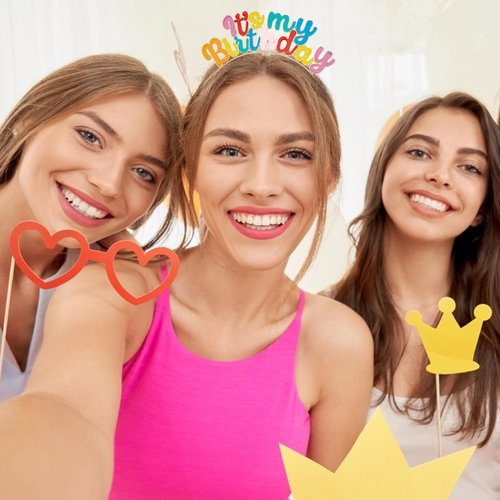 CIEHER Birthday Girl Headband Birthday Crown, IT'S MY BIRTHDAY Tiara Birthday Headband Women Happy Birthday Crowns for Grils, Birthday Decorations Birthday Gifts for Women