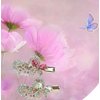 Exquisite Jeweled Heart & Butterfly Hair Clips: Pink & Clear Rhinestone Crystals, Gold Metal Clasp - Set of 2 - Elegant Hair Accessories for Special Occasions - 2" W X 1" H"