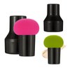 wiiAiloo 2 Pieces Makeup Sponge Makeup Blending Sponge Mushroom Powder Puff with Case and Handle for Foundation, Concealer and Powder