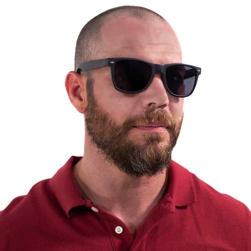 VITENZI Bifocal Sunglasses for Men and Women Classic Reading Sun Tinted Glasses with Readers - Rimini in Black 2.50